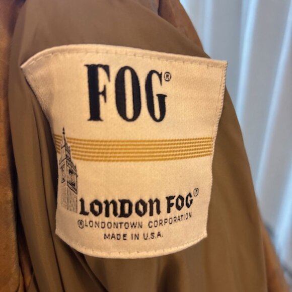 London Fog Metallic Animal Print Trench Coat - Picture 2 of 5